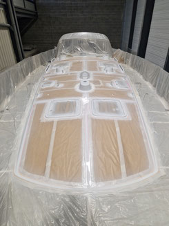 Masking for lacquer application on smooth areas