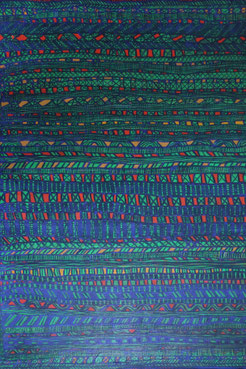 Christian Gardair Peinture à l'huile sur toile Abstraction Bordelaise Galerie Bassam Bordeaux Cap Ferret