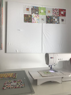 Patchwork Design Wall DIY selber machen Anleitung