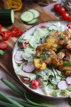 knuspriger Erdäpfelsalat