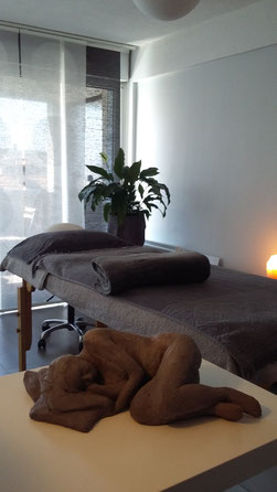 Espace de détente pour les soins de réflexologie plantaire, Chi Nei Tsang, massages et soins énergétiques