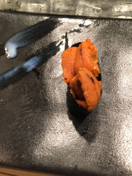 Sea Urchin sushi. I can appreciate this delicacy... but in small doses. LOL It was still really good though.