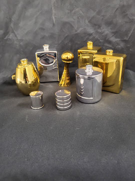 bouteille de parfum chromer , design , designer , artiste , peinture chrome, machine à chrome , machine à chromer, 