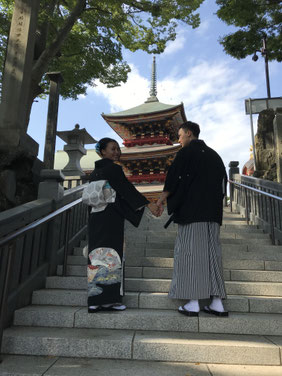 京都で着物を見て来店