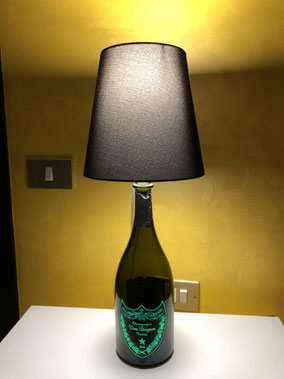 lampada bottiglia dom perignon