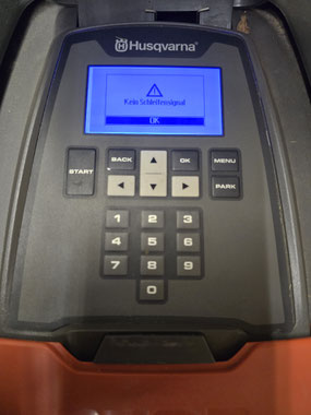 Ladestation Husqvarna Fehler