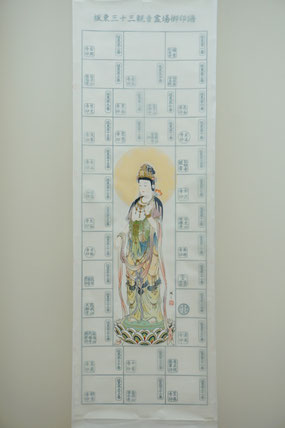 掛軸まとめ売り 仏画4本 昭耀 真如『西国三十三 坂東三十三 四国八十八