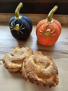 Apfeltaschen Halloween