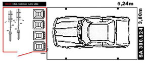 Gereätekammer mit Carport Beispiel