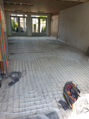 Renovatie begane grond met vloerverwarming