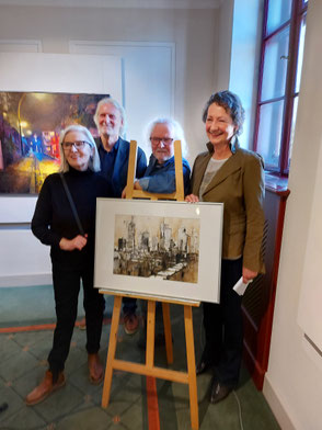 v.l.: Gertrud Aumayr, John Hammond, Werner Tögel, Tanja Engelke           Foto: Reitzammer