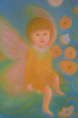 Schmetterlingsmädchen 62.5cmx52.5cm