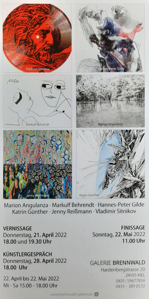 Ausstellungseröffnungskarte Gallerie Brennwald