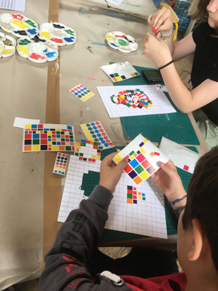 atelier pixels, lezards des arts