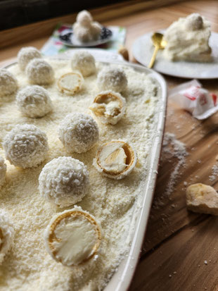 cremiges raffaello dessert