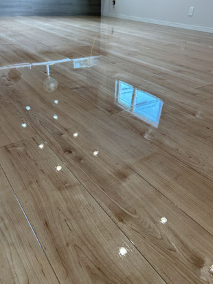 与那原町フロアコーティング