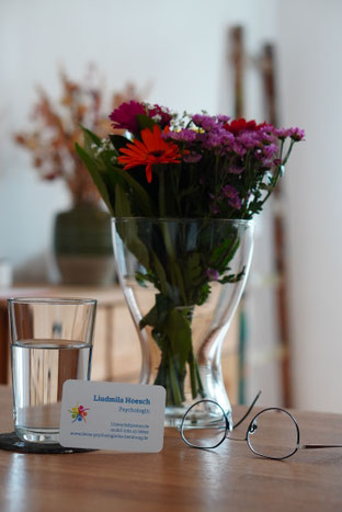 Bunter Blumenstrauß in der Praxis von Liudmila Hoesch