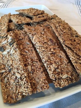 Fertig gebackenes Knäckebrot