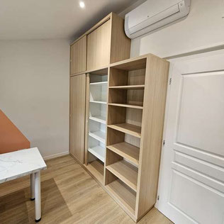 Aménagment sur mesure espace bureau Nord Drôme Aménagement sur mesure, placard, étagère, meuble à archives, espace coworking Nord Drôme