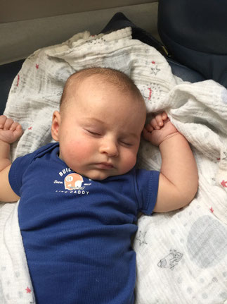 Baby Flight - sleeping on airplane