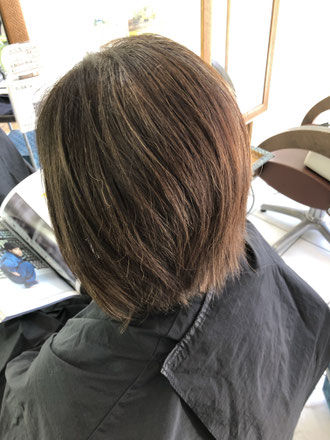 オーガニックプラチナカラーのbefore画像