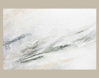 Acrylic painting, erster Schnee, First snow, abstract painting