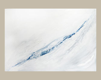 Acrylic painting, eisig, eis, Gletscher, glacier, waterfall, Wasserfall, abstract painting