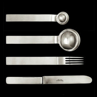 Borek Sipek Silver Plated "Simon" Candelabra by Driade Italy, 1989 - PN.Modern pnmoderne 