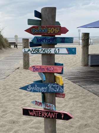 Zukunftsgestaltung: Bunter Wegweiser im Nordseestrand | Nils Schmidt Managementberatung