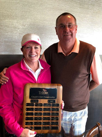 2019 Couples Championship Gross Score Winners Liz and Michael Beer