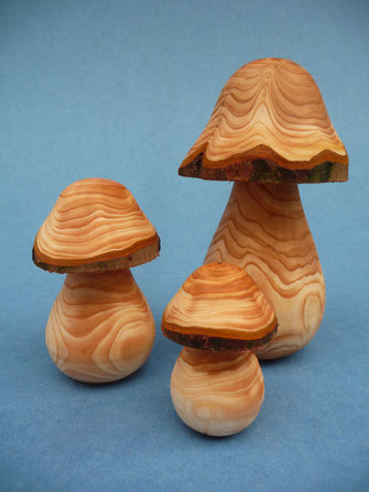 Pilze Drechseln Drechslerei Holzartikel Kunsthandwerk Holz, Geschenk Geschenkartikel Mitbringsel Kunst