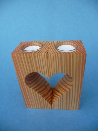 Tischlicht Teelicht Douglas Drechseln Drechslerei Holzartikel Kunsthandwerk Holz, Geschenk Geschenkartikel Mitbringsel Kunst