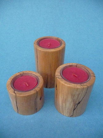 Tischlicht gesockte Buche Drechseln Drechslerei Holzartikel Kunsthandwerk Holz, Geschenk Geschenkartikel Mitbringsel Kunst