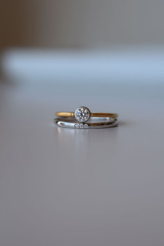 S様　婚約指輪　結婚指輪　旭川市　FUTARIYA