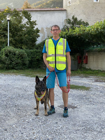 Peter mit Schäferhund Kimba Kloster Steinach