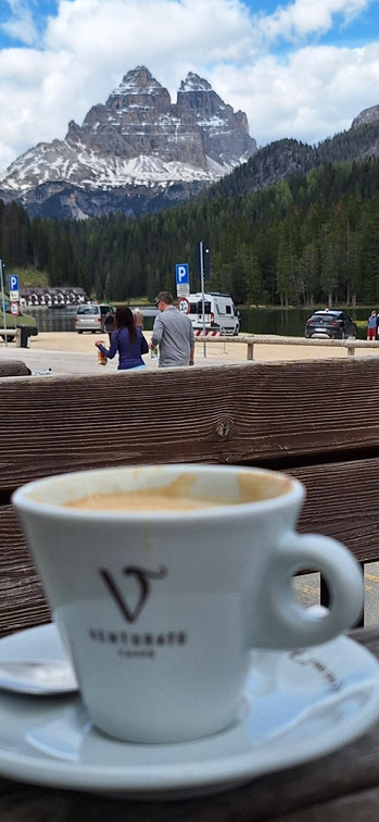 ....mit Blick auf die 3 Zinnen
