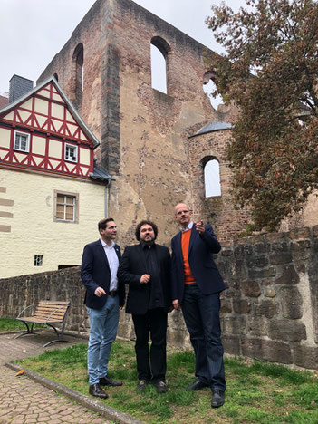 Andeas Rey, Joern Hinkel und MdB Michael Brand