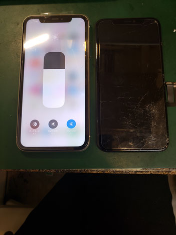 iPhone11画面修理完了