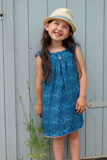 Batik Viskose Sommerkleid Kinderkleid Boho