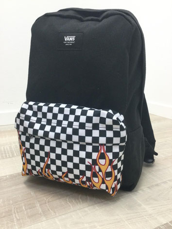 Vans damier flammes discount