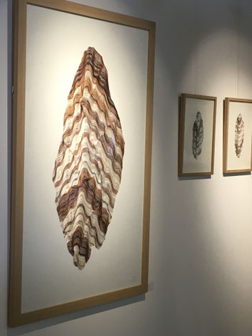 Pépite, 2024. Tissage de coton, soie et lin, 125x46 cm.