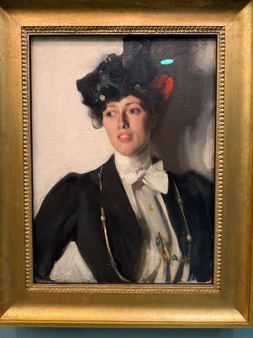 Anders Zorn. Martha Dana (despues Mrs William R. Mercer 1899. Óleo sobre lienzo.68x50cm. Boston Museum of Fine Arts, donación de Mrs William Mercer.