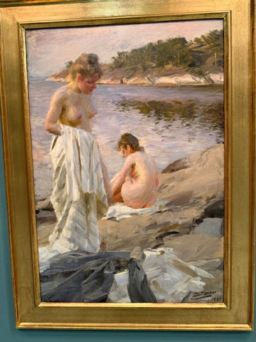 Anders Zorn.Las bañistas 1889.Óleo sobre lienzo.98x68cm.Colección particular.