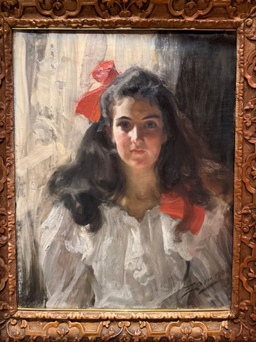 Andres Zorn. Marie Cohn 1900. Óleo sobre lienzo.65x52cm. Colección particular. Ponía todo el énfasis en el tratamiento de los juegos de luz, verdaderos escaparates para captar la atención del espectador.