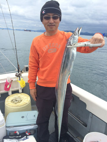 初太刀魚!!良型ゲット!!