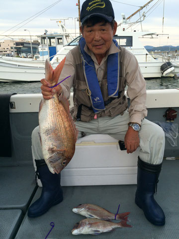 初タイラバ3fishお見事でした！