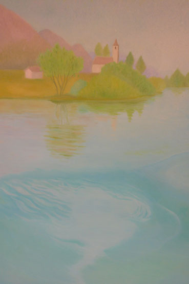 Kirche am Wasser 60x40cm