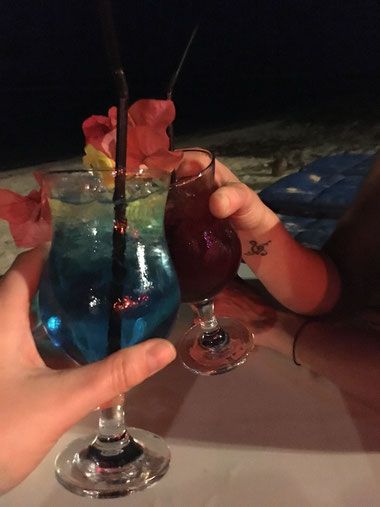 Beachside cocktails at Wilsons beach bar