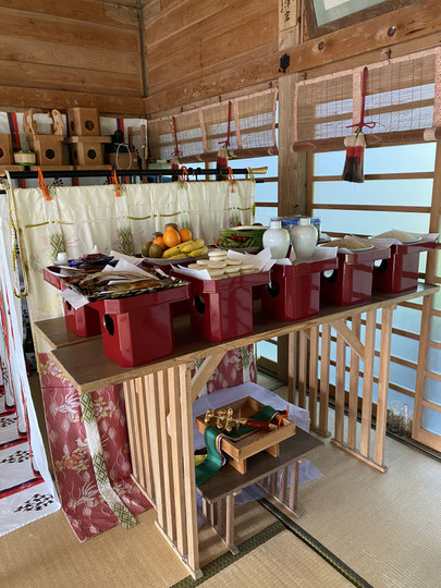 神饌(仮神饌所・令和5年春)