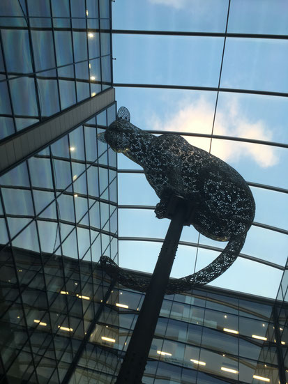 Leopardenskulptur von Andy Scott in Aberdeen